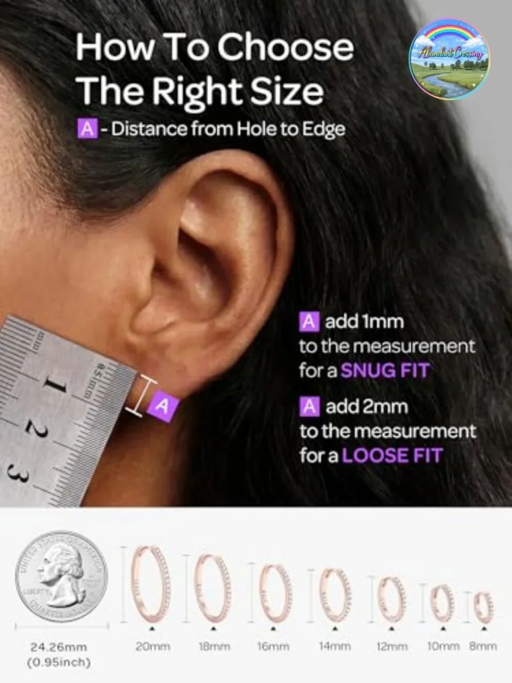 925 Sterling Silver Hoop Earrings for Women - Hypoallergenic CZ Huggies